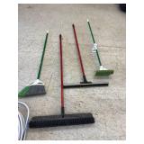 Garden Hose, Brooms & Squeegee