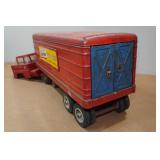 Vintage Marx Hi-Way Express Van Lines Semi-Truck and Trailer