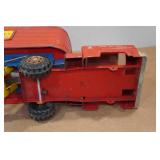 Vintage Marx Hi-Way Express Van Lines Semi-Truck and Trailer