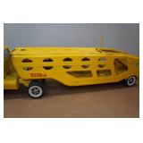 Vintage Tonka Car Carrier Truck and Trailer