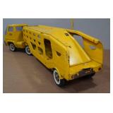 Vintage Tonka Car Carrier Truck and Trailer