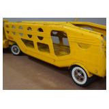 Vintage Tonka Car Carrier Truck and Trailer