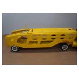 Vintage Tonka Car Carrier Truck and Trailer