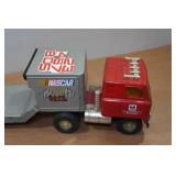 Vintage Ertl International NASCAR Racecar Hauler Truck and Trailer