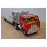 Vintage Ertl International NASCAR Racecar Hauler Truck and Trailer