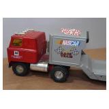 Vintage Ertl International NASCAR Racecar Hauler Truck and Trailer