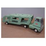 Vintage Tonka Car Carrier Truck and Trailer