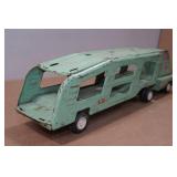 Vintage Tonka Car Carrier Truck and Trailer