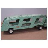 Vintage Tonka Car Carrier Truck and Trailer