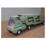 Vintage Tonka Car Carrier Truck and Trailer