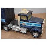 Vintage Nylint Silver Knight Express Semi-Truck and Trailer