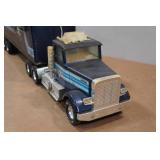 Vintage Nylint Silver Knight Express Semi-Truck and Trailer