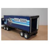 Vintage Nylint Silver Knight Express Semi-Truck and Trailer