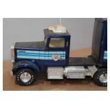 Vintage Nylint Silver Knight Express Semi-Truck and Trailer
