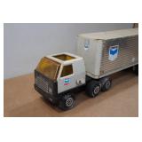 Vintage Tonka Chevron Semi-Truck and Trailer