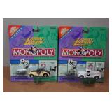 *2* Johnny Lightning Monopoly Die Casts with Bonus Game Tokens