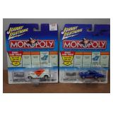*2* Johnny Lightning Monopoly Die Casts with Bonus Game Tokens