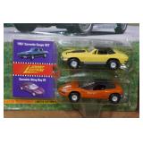 *2* Johnny Lightning Classic Customs Corvette Die Cast Replicas