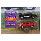 *2* Johnny Lightning Classic Customs Corvette Die Cast Replicas