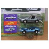 *2* Johnny Lightning Classic Customs Corvette Die Cast Replicas