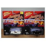 *2* Johnny Lightning American Graffiti Die Cast Replicas - 1956 Ford T-Bird & 1955 Custom Chevy