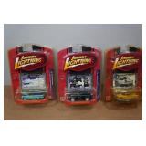 *3* Johnny Lightning Die Casts - Falcon, Ford, Delivery Vans and Belvedere