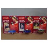 *3* Coca-Cola Calendar Girl Series Die Casts - 49 Mercury, 42 Ford Model A & Sedan Delivery