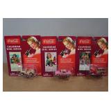 *3* Coca-Cola Calendar Girl Series Die Casts -  Military Jeep, Chevy Bel Air, 41 Chevy Wagon