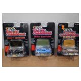 *3* Racing Champions Mint Edition Die Casts - 96 Pontiac Firebird, 64 Chevy Impala SS, 59 Cadillac Eldorado