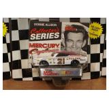 *5* Racing Champions Mercury Cyclone Stock Car/Collectors Cards and Stands