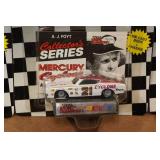 *5* Racing Champions Mercury Cyclone Stock Car/Collectors Cards and Stands
