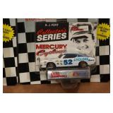 *5* Racing Champions Mercury Cyclone Stock Car/Collectors Cards and Stands