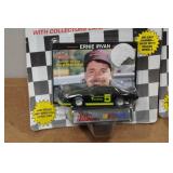 *3* Racing Champions Short Track Die Casts/Collectors Cards with Stands