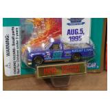 *3* Racing Champions Super Truck Die Casts/Collectors Cards with Stand