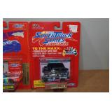 *3* Racing Champions Super Truck Die Casts/Collectors Cards with Stand
