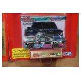 *3* Racing Champions Super Truck Die Casts/Collectors Cards with Stand