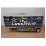 Die Cast Car Storage Trailer with Assorted Cars