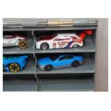 Die Cast Car Storage Trailer with Assorted Cars