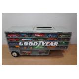 Die Cast Car Storage Trailer with Assorted Cars