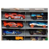 Die Cast Car Storage Trailer with Assorted Cars
