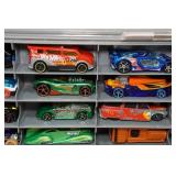 Die Cast Car Storage Trailer with Assorted Cars