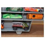 Die Cast Car Storage Trailer with Assorted Cars