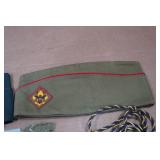 Assorted Vintage Boy Scout Collectible Patches and Hats