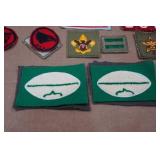 Assorted Vintage Boy Scout Collectible Patches and Hats