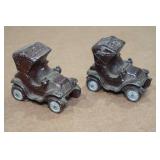 Vintage Salt & Pepper Shaker Set - Cars