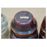 *6* Vintage Glass and Porcelain Insulators