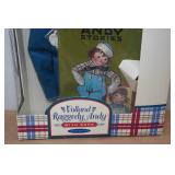 Vintage Volland Raggedy Andy Doll with Book