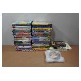 Assorted DVDs and VHS - Alvin & the Chipmunks, HOP, Field of Dreams, Mr Deeds