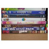 Assorted DVDs and VHS - Alvin & the Chipmunks, HOP, Field of Dreams, Mr Deeds