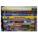 Assorted DVDs and VHS - Alvin & the Chipmunks, HOP, Field of Dreams, Mr Deeds